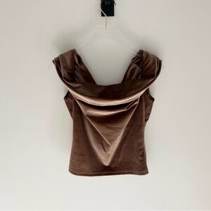 Reformation Off-Shoulder Velvet Women's Blouse